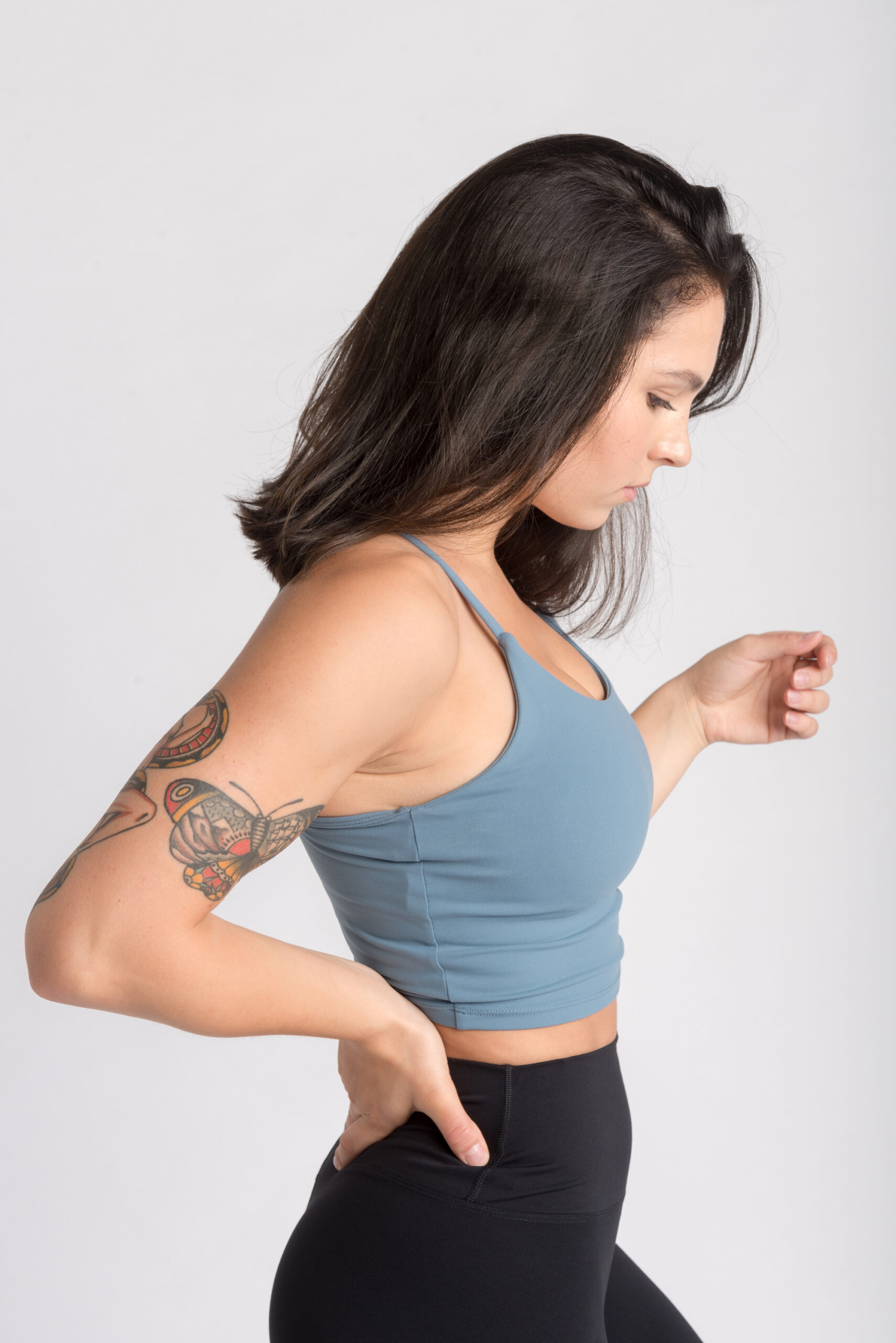 Varsity Crop Top – Blue Sport Wears