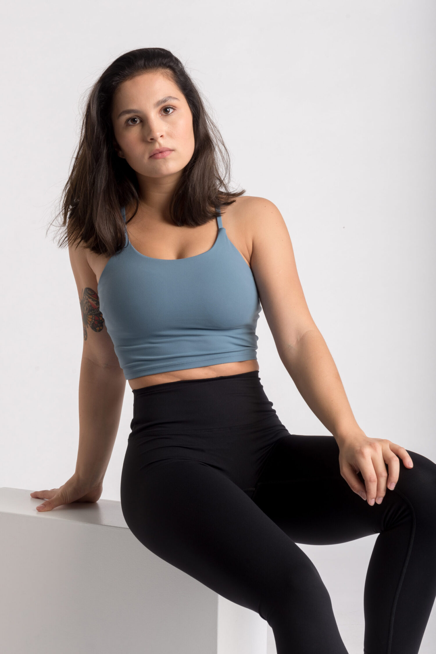 Varsity Crop Top – Blue Sport Wears
