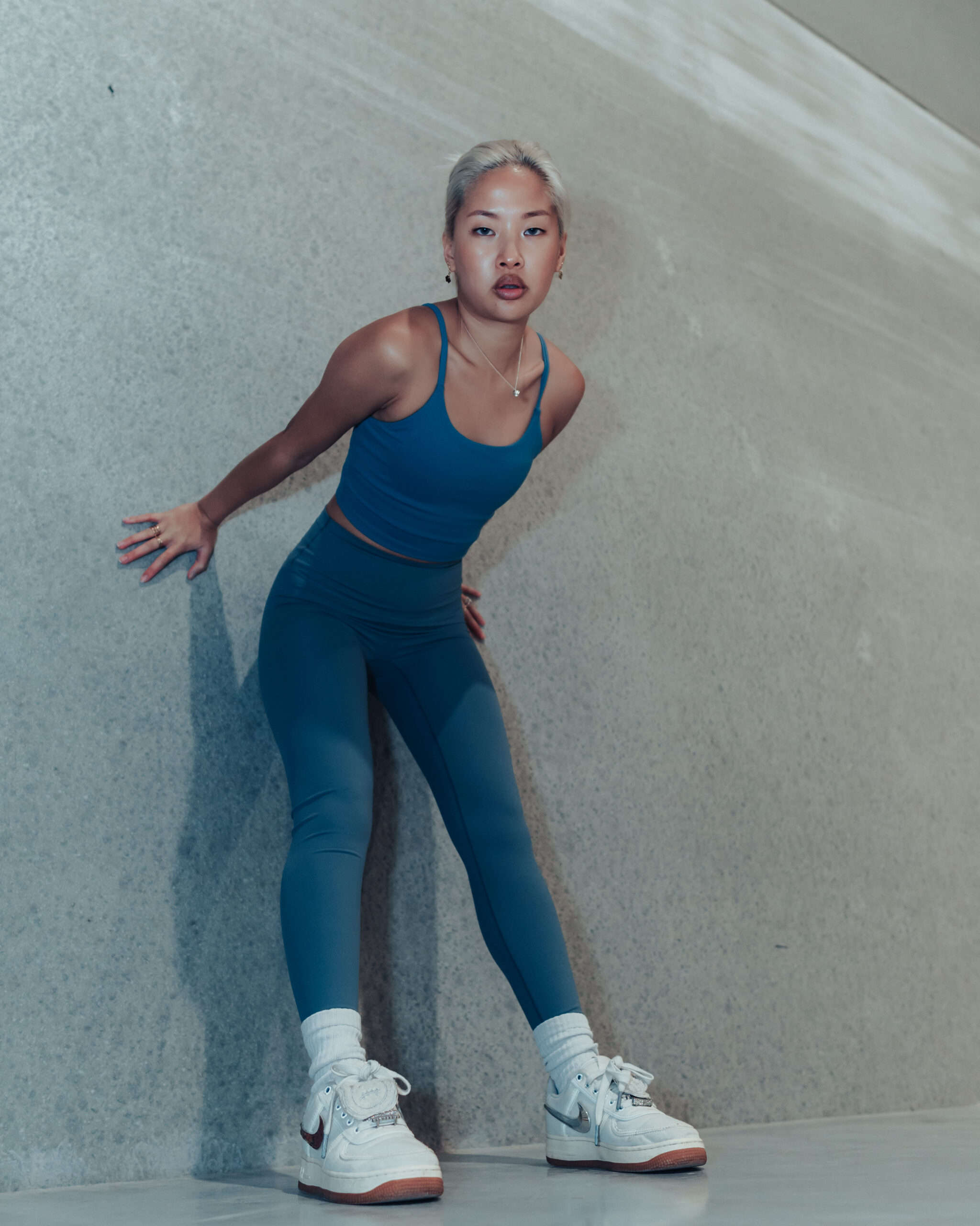 Varsity Crop Top – Blue Sport Wears