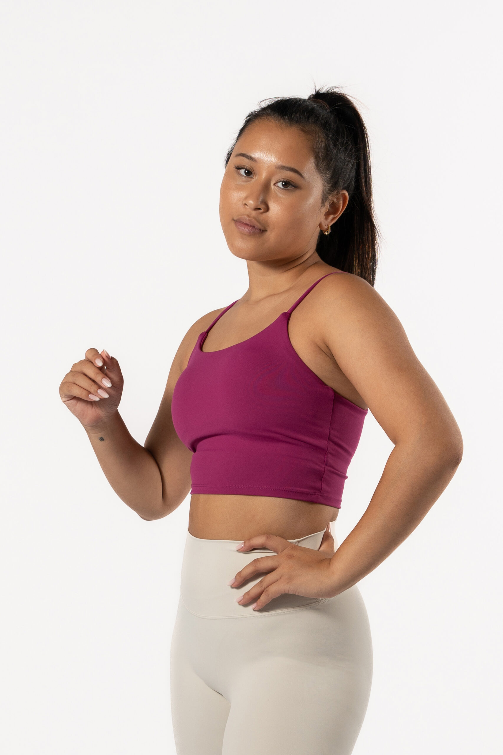 Varsity Crop Top – Red Violet Sport Wears