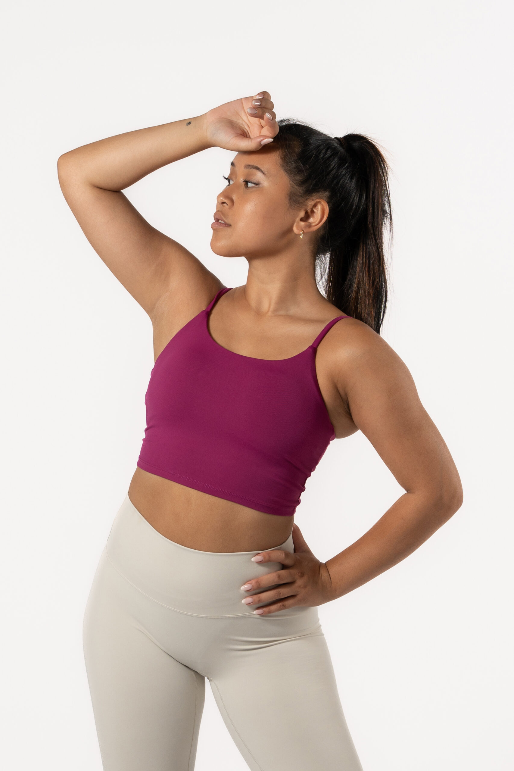 Varsity Crop Top – Red Violet Sport Wears