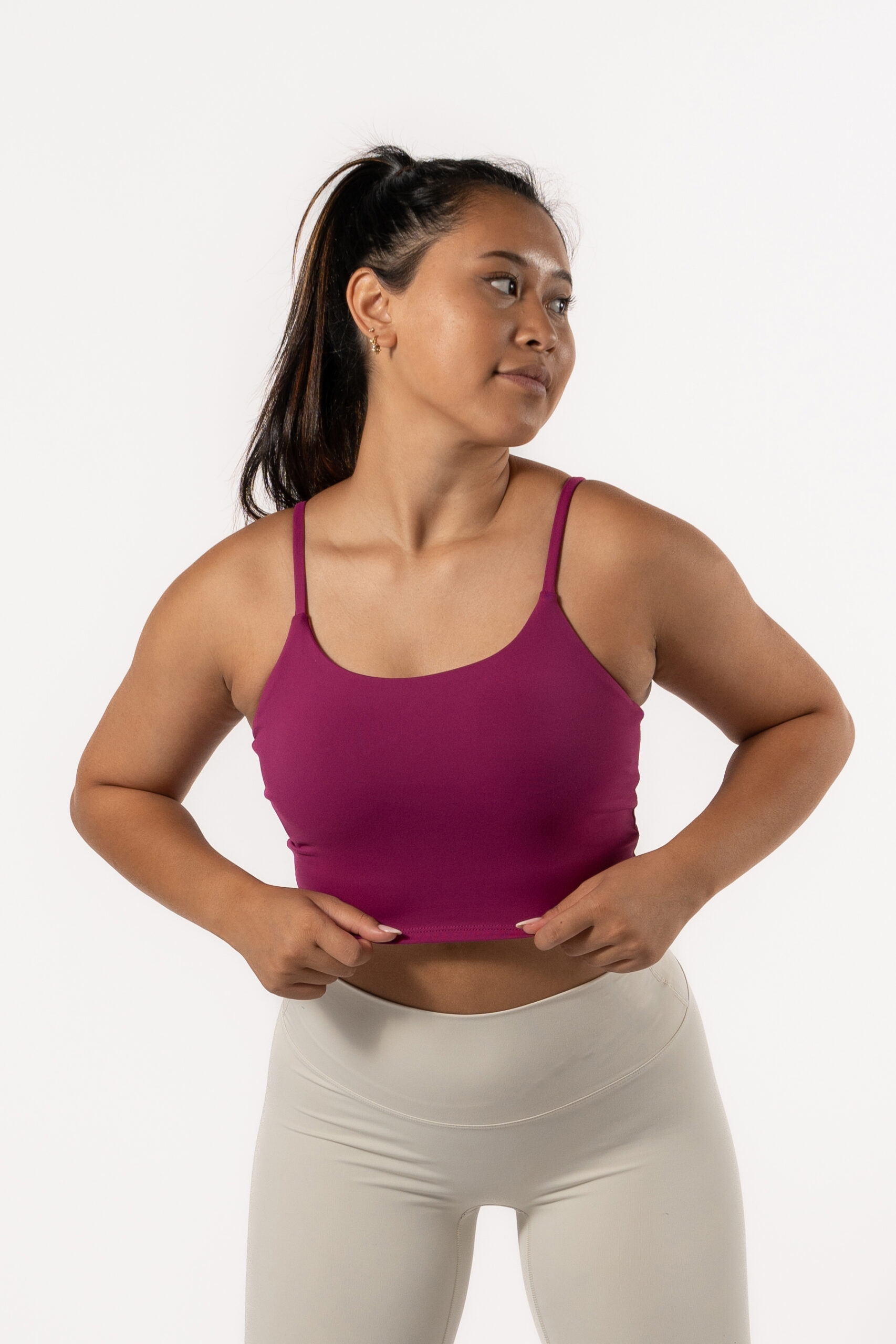 Varsity Crop Top – Red Violet Sport Wears