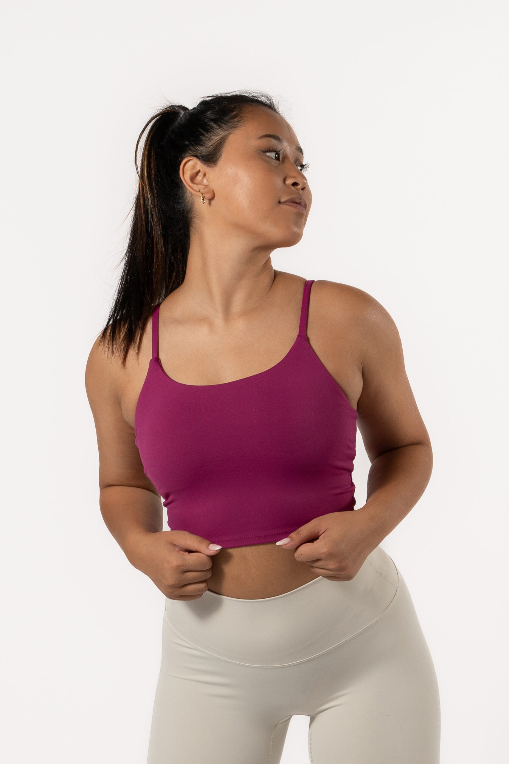 Varsity Crop Top – Red Violet Sport Wears